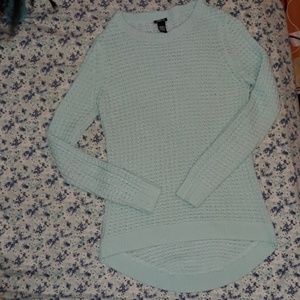 Rue 21 light blue knitted sweater Medium